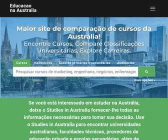 Educacaonaaustralia.com(Encontre cursos universitários e TAFE) Screenshot