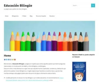 Educacion-Bilingue.com(Educación Bilingüe) Screenshot