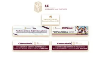 Educacionbc.edu.mx(Secretaria de Educación) Screenshot