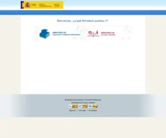 Educacion.gob.es(Bienvenido a la Web del Ministerio de Educación) Screenshot