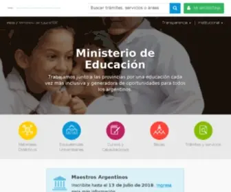 Educacion.gov.ar(Ministerio) Screenshot