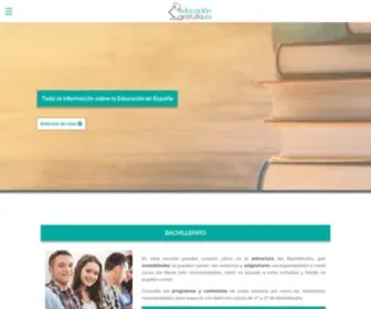 Educaciongratuita.es(Toda la información sobre el sistema educativo español) Screenshot