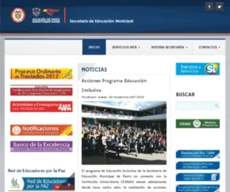 Educacionpasto.gov.co(Secretaría de Educación) Screenshot