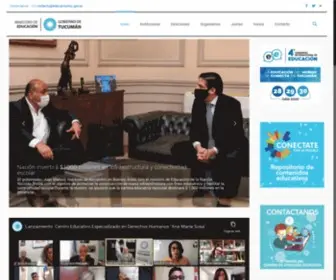 Educaciontuc.gov.ar(Ministerio de Educación de Tucumán) Screenshot