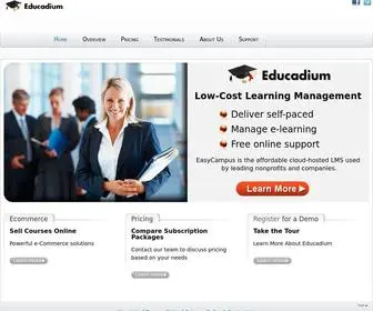 Educadium.com(LMS) Screenshot