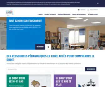 Educadroit.fr(Page d'accueil) Screenshot