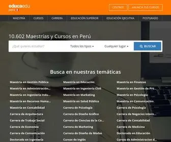 Educaedu.com.pe(Maestrías y Cursos en Perú) Screenshot