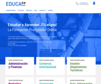 Educafp.com(Formación Profesional a Distancia) Screenshot