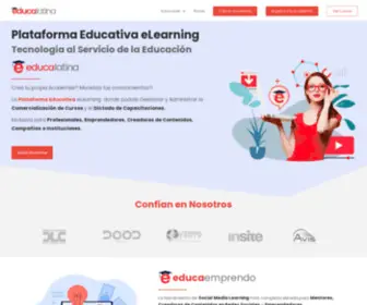 Educalatina.com(Plataforma Educativa eLearning) Screenshot