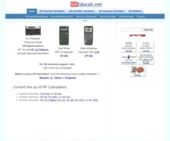 Educalc.net(Buy HP Calculators) Screenshot
