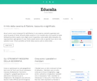 Educalia.it(Portale didattico) Screenshot