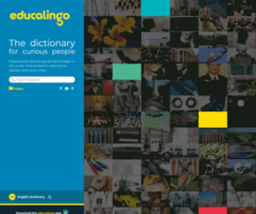 Educalingo.com(The dictionary for curious people) Screenshot