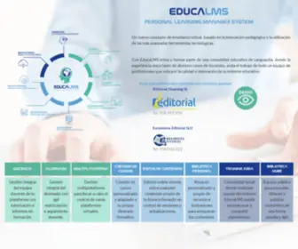 Educalms.com(Plataforma elearning) Screenshot