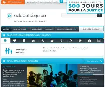 Educaloi.qc.ca(Éducaloi) Screenshot
