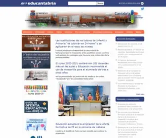 Educantabria.es(Consejería de educación) Screenshot