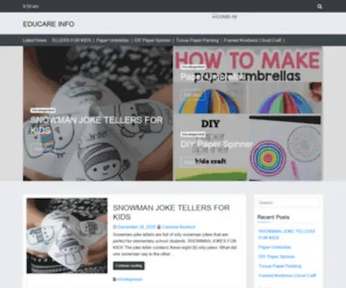Educareinfo.org(WordPress) Screenshot