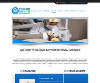 Educareinstitute.in(Educare institute of Dental science) Screenshot