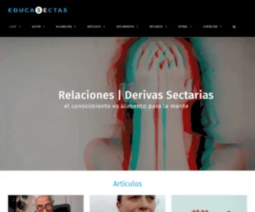 Educasectas.org(Actualidad sobre derivas sectarias) Screenshot