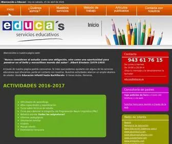 Educas.es(Centro Psicopedagógico Educa´s) Screenshot