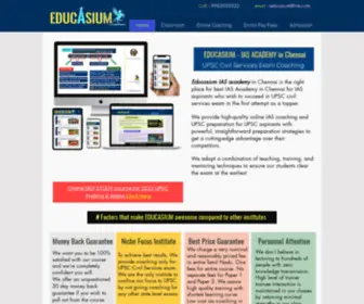 Educasiumiasacademy.com(Best IAS Academy in Chennai for UPSC Preparation) Screenshot