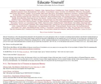 Educate-Yourself.org(The Freedom of Knowledge) Screenshot
