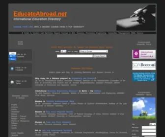 Educateabroad.net(Bachelors degrees from top universities in Europe) Screenshot