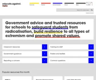 Educateagainsthate.com(Educate Against Hate) Screenshot