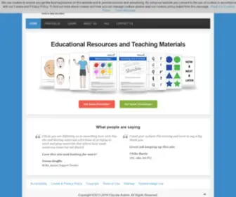 Educateautism.com(Teaching Aids for Children with Special Needs) Screenshot