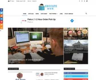 Educatebox.com(Pakistan Education News) Screenshot