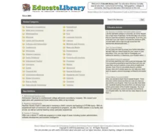 Educatelibrary.com(Education Directory) Screenshot