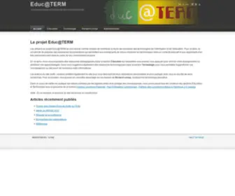 Educaterm.org(Educ@TERM) Screenshot