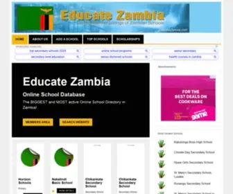 Educatezambia.com(Educate Zambia) Screenshot