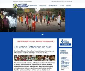 Educatho-Man.org(Education Catholique de Man) Screenshot