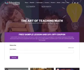 Educatingnow.com(The Art of Teaching Math) Screenshot