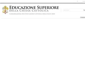 Educatio.va(Congregazione Educazione Cattolica) Screenshot