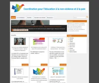 Education-NVP.org(Coordination pour l'éducation à la non) Screenshot