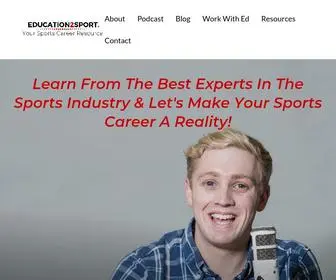 Education2Sport.com(Your Sports Career Resource) Screenshot