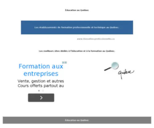 Educationauquebec.com(Éducation) Screenshot