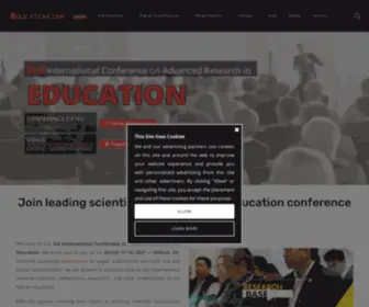 Educationconf.org(4th International Conference on Advanced Research in Education) Screenshot