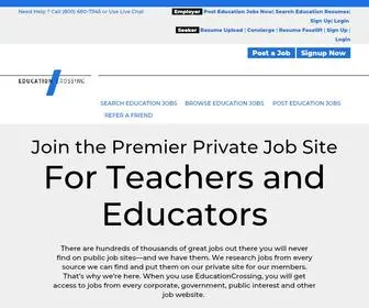 Educationcrossing.com(Education Jobs) Screenshot