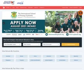 Educationdestinationasia.com(Find and Compare International Schools In Asia) Screenshot