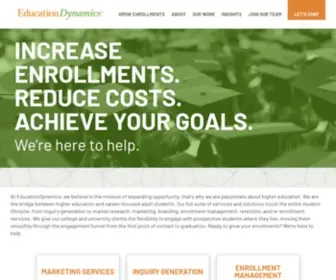 Educationdynamics.com(Marketing & Information Services for Higher Education) Screenshot