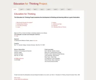 Educationforthinking.org(Education for Thinking) Screenshot