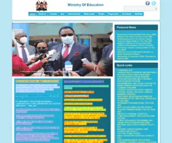 Education.go.ke(Ministry of education) Screenshot
