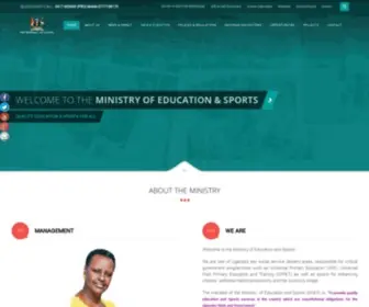 Education.go.ug(Ministry of Education And Sports) Screenshot