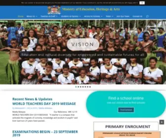 Education.gov.fj(Conduct and deliver education services to Fiji) Screenshot