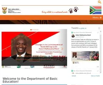 Education.gov.za(National Department of Basic Education) Screenshot