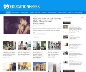 Educationheres.com(Professional Education Guide) Screenshot