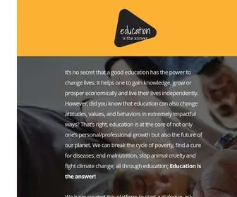 Educationistheanswer.org('Education) Screenshot