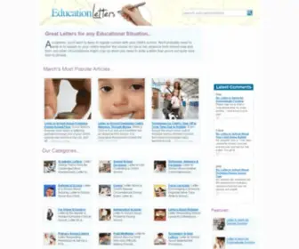 Educationletters.co.uk(How to Write Letters for Any Educational Situation) Screenshot